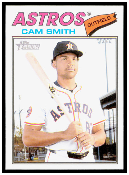 2026 Topps Heritage Cam Smith Card Houston Astros #69