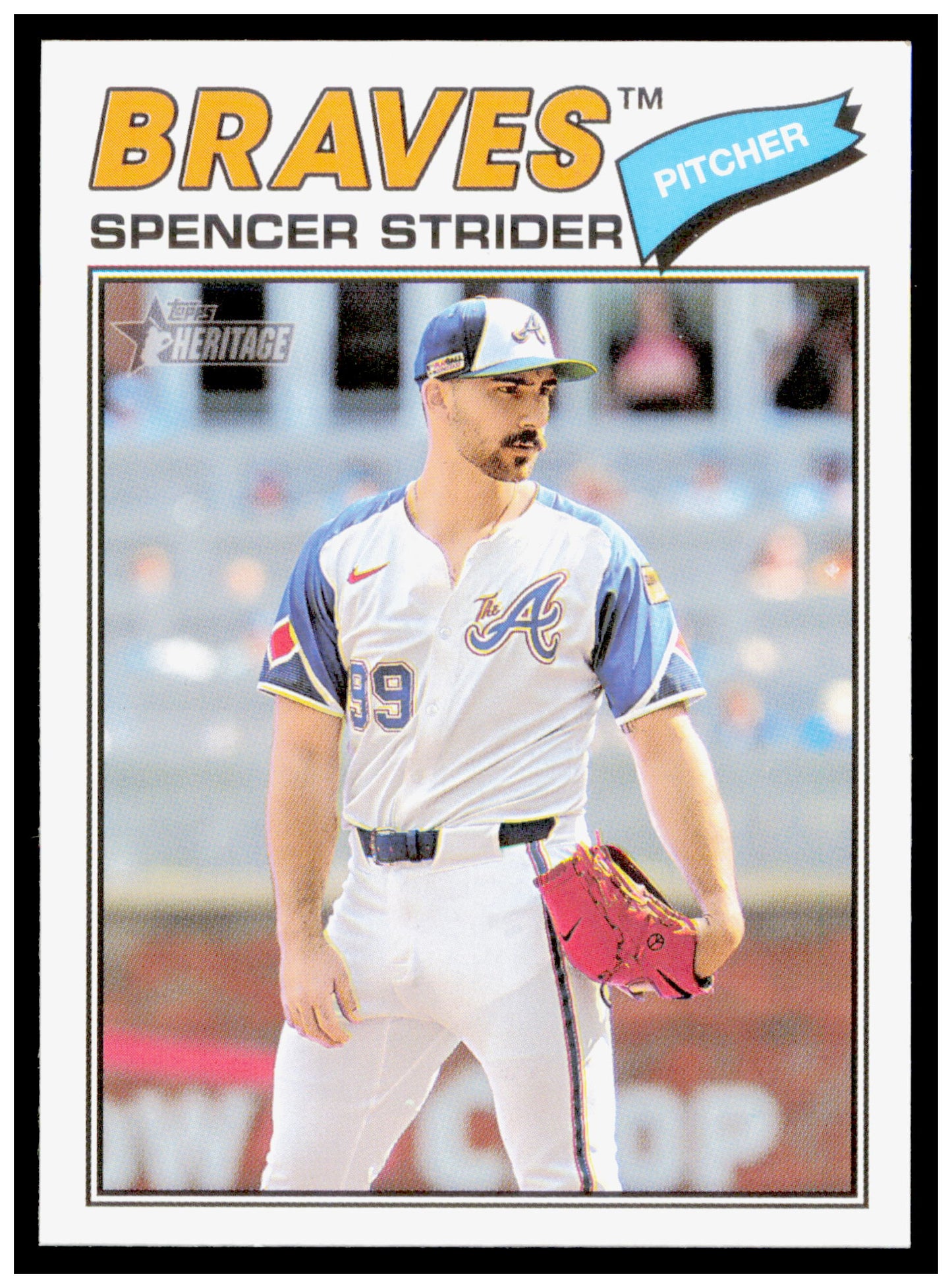 2026 Topps Heritage Spencer Strider Card Atlanta Braves #41
