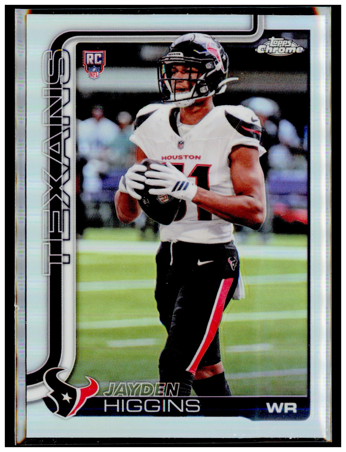 2025 Topps Chrome Jayden Higgins Card RC Houston Texans #343