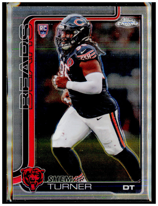2025 Topps Chrome Shemar Turner Card RC Chicago Bears #303