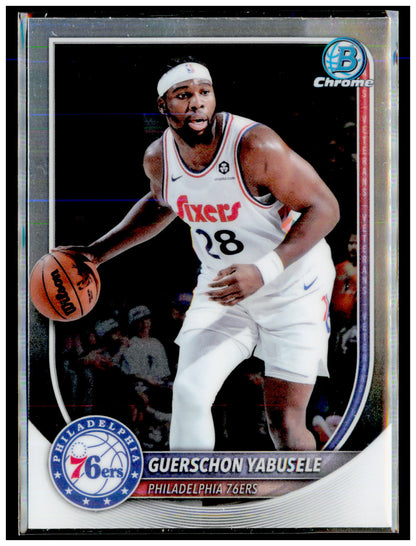 2025-26 Bowman Guerschon Yabusele Card Chrome Philadelphia 76ers #BCV-155