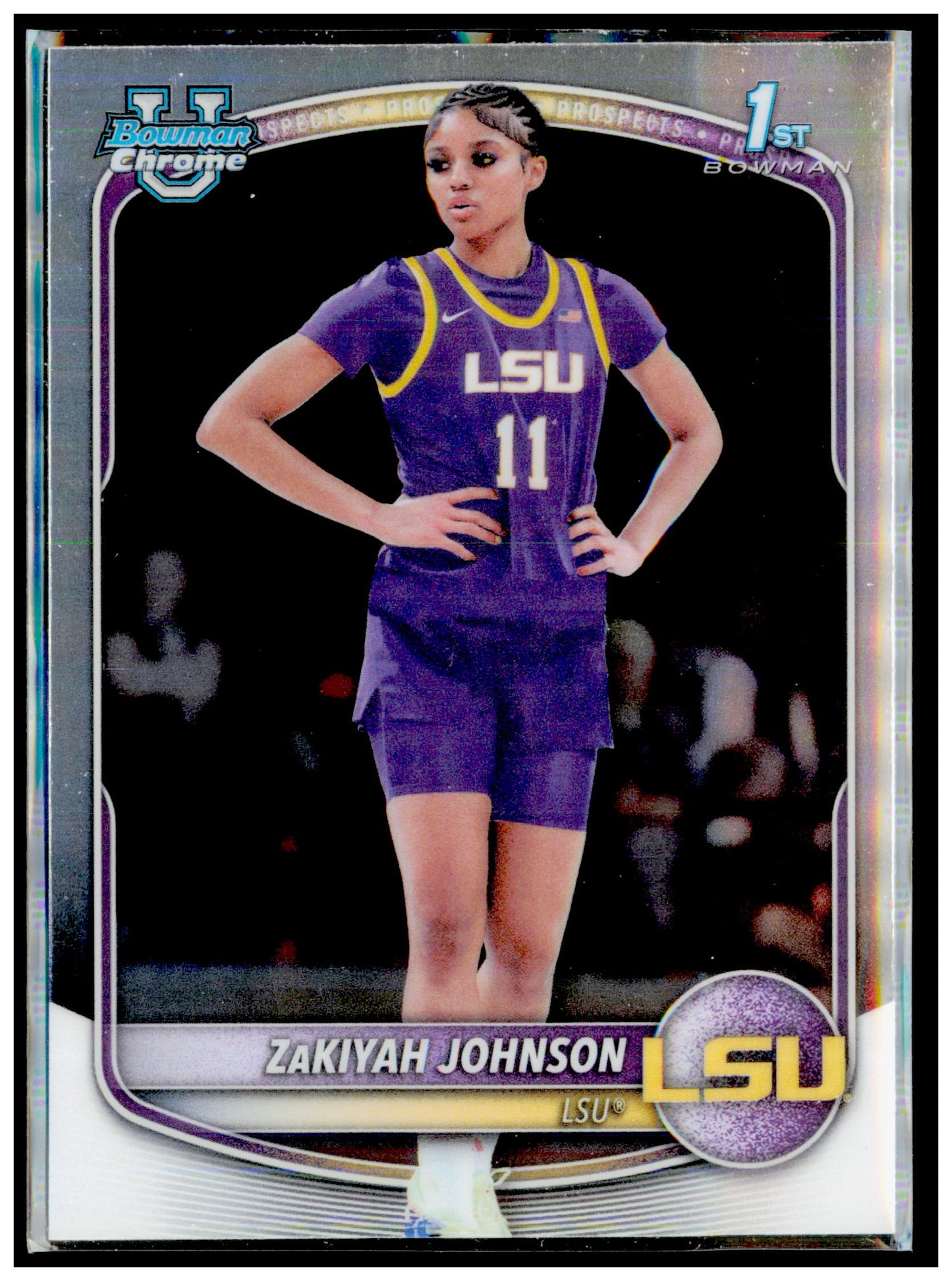 2025-26 Bowman ZaKiyah Johnson Card Prospects LSU Tigers #BPP-73