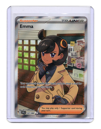 Pokemon Chaos Rising Emma Card Ultra Rare,Holo #107/086