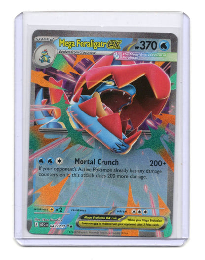 Pokemon Ascended Heroes Mega Feraligatr ex Card Holo #043/217