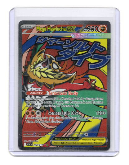 Pokemon Ascended Heroes Mega Hawlucha ex Card Holo #268/217