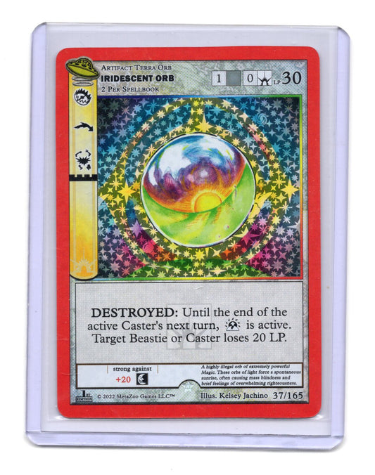 Iridescent Orb 37/165 1st Edition Holo MetaZoo 2022 Wilderness TCG Artifact