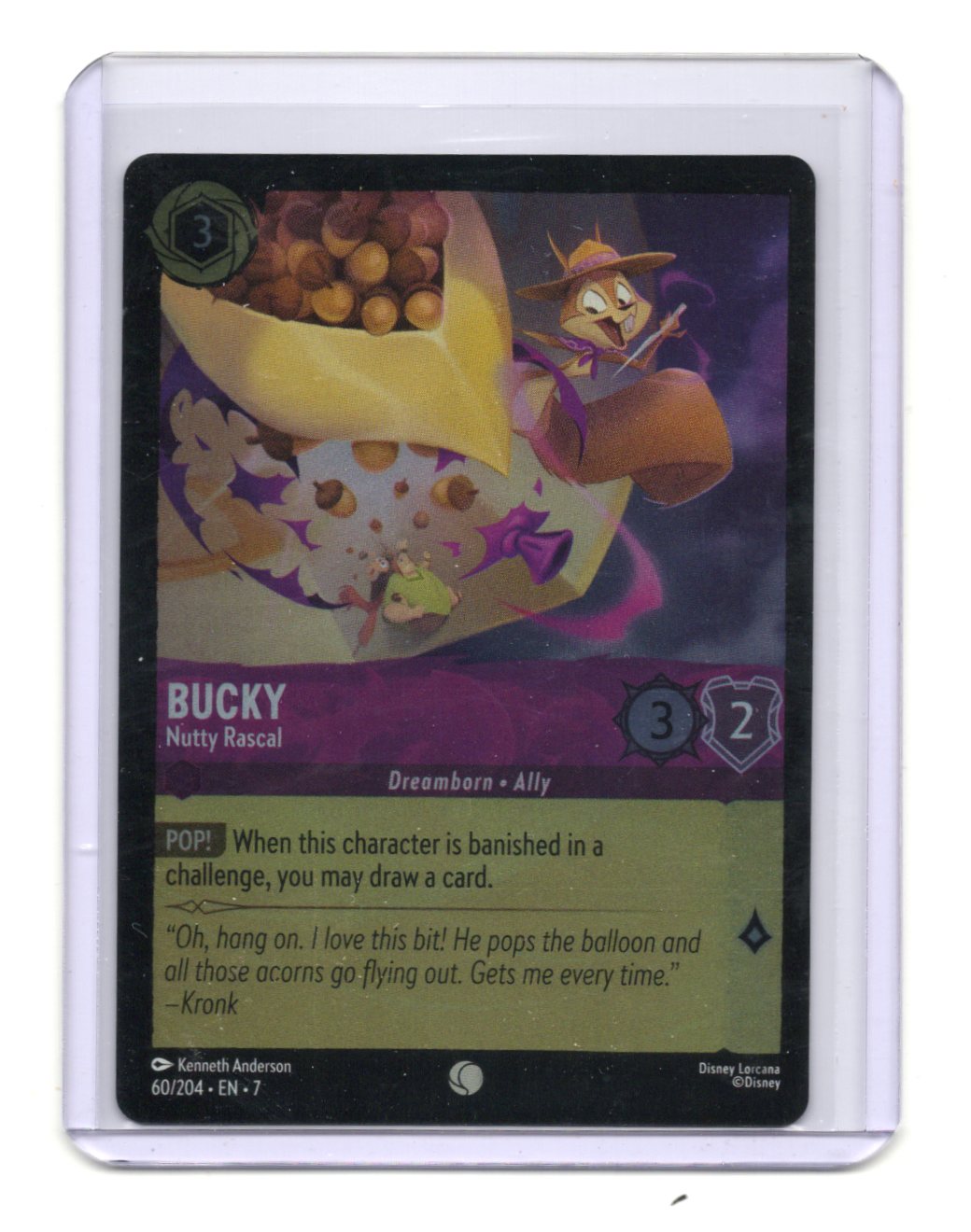 Bucky Nutty Rascal 60/204 Common Disney Lorcana Archazias Island Amethyst NM