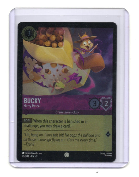 Bucky Nutty Rascal 60/204 Common Disney Lorcana Archazias Island Amethyst NM