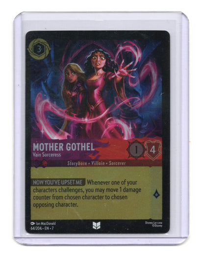 Mother Gothel Vain Sorceress 64/204 Rare Disney Lorcana Archazias Island