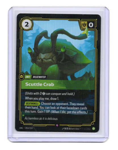 Scuttle Crab 053/219 Common Foil LoL Riftbound TCG Unleashed Bilgewater