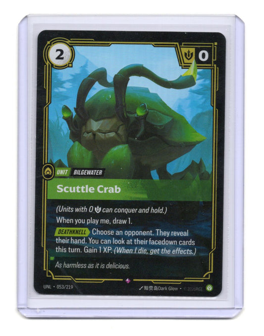 Scuttle Crab 053/219 Common Foil LoL Riftbound TCG Unleashed Bilgewater