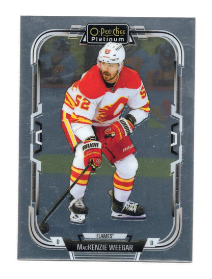 2025-26 O-Pee-Chee Platinum MacKenzie Weegar Card Calgary Flames #79