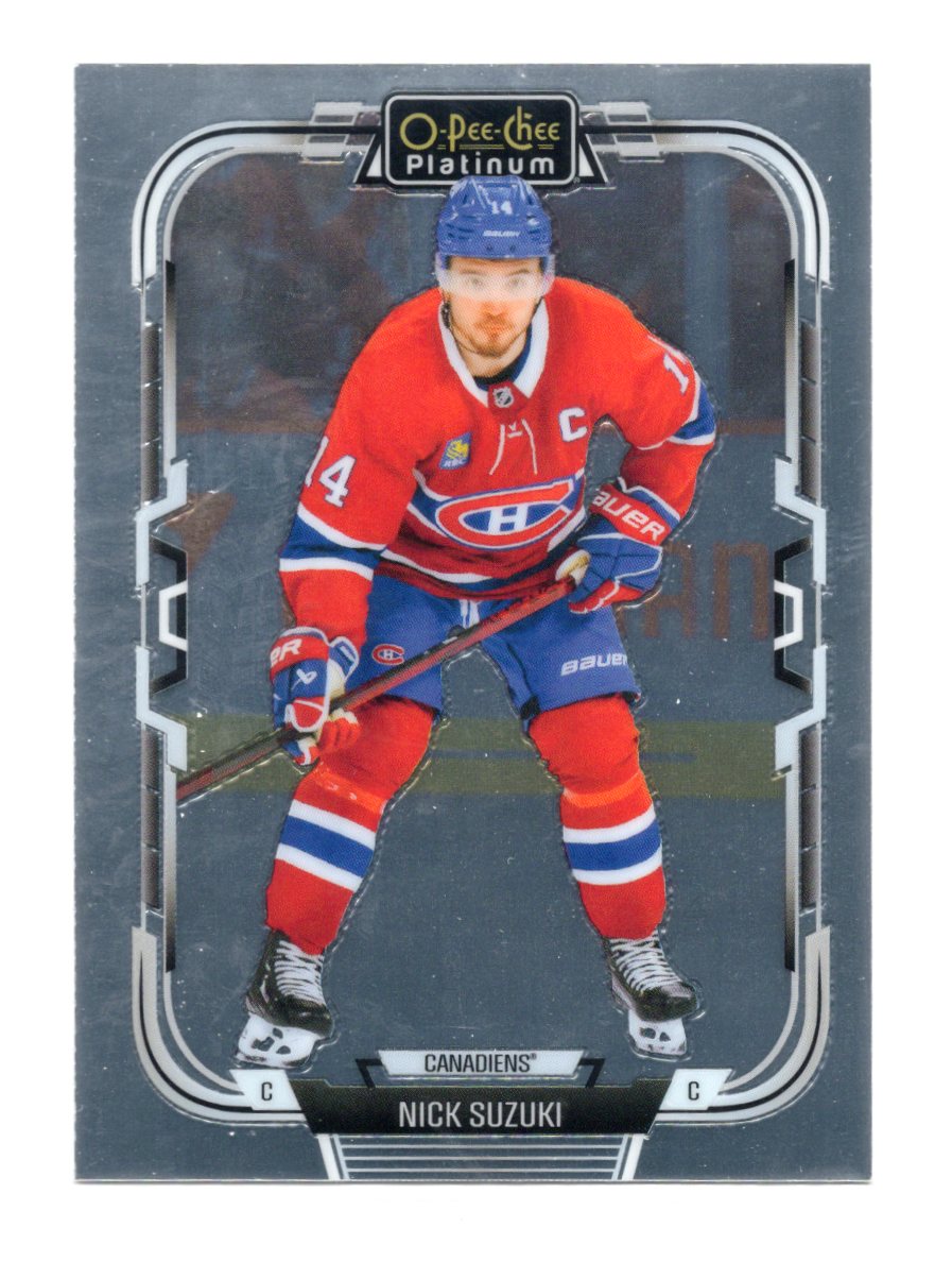 2025-26 O-Pee-Chee Platinum Nick Suzuki Card Montreal Canadiens #163