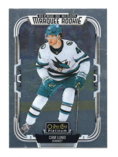 2025-26 O-Pee-Chee Platinum Cam Lund Card RC San Jose Sharks #248