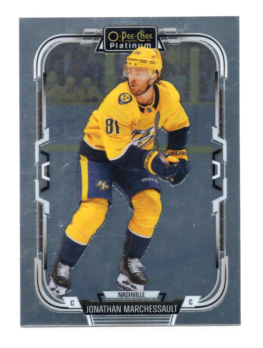 2025-26 O-Pee-Chee Platinum Jonathan Marchessault Card Nashville Predators #72