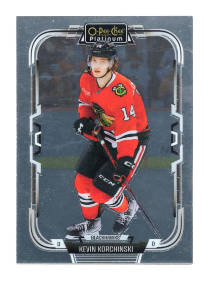 2025-26 O-Pee-Chee Platinum Kevin Korchinski Card Chicago Blackhawks #143