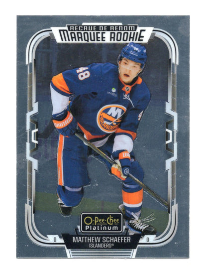 2025-26 O-Pee-Chee Platinum Matthew Schaefer Card RC New York Islanders #268