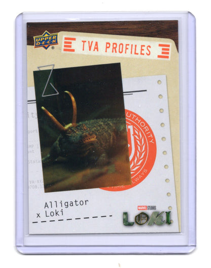 2023 Upper Deck Marvel Loki Season 1 Alligator Loki Card TVA Profiles #P-12