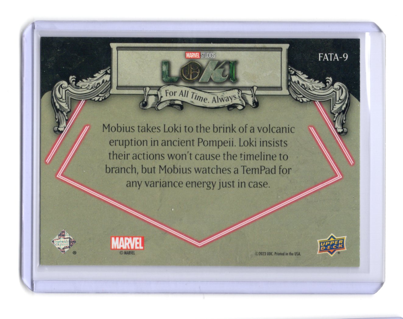 2023 Upper Deck Marvel Loki Season 1 Testing the Apocalypse Theory For All Time.