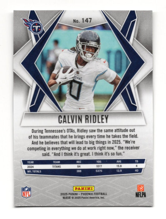 2025 Panini Phoenix Calvin Ridley Card Tennessee Titans #147