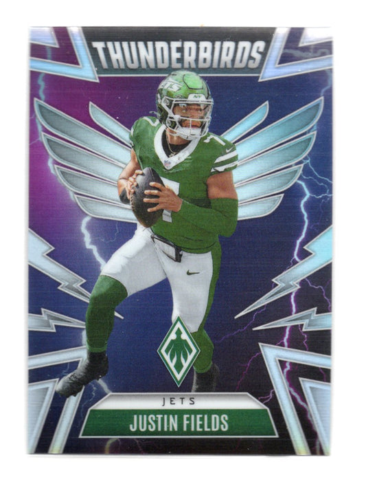 2025 Panini Phoenix Justin Fields Card Thunderbirds New York Jets #40