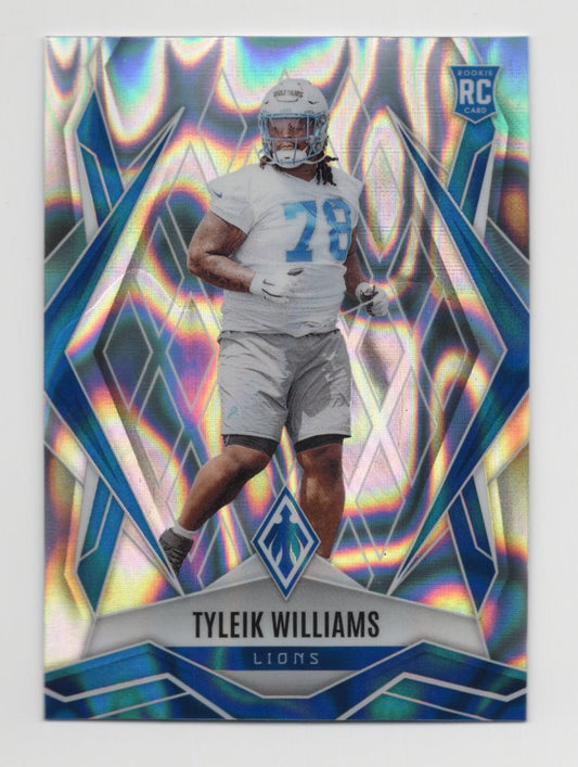2025 Panini Phoenix Tyleik Williams Card Silver Prizm RC Detroit Lions #230