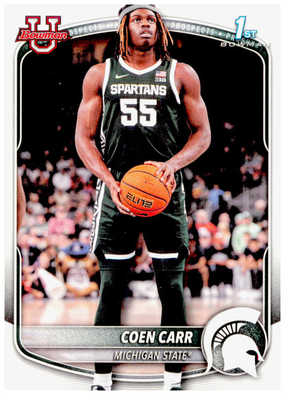 2025-26 Bowman Coen Carr Card Prospects Michigan State Spartans #BPP-35
