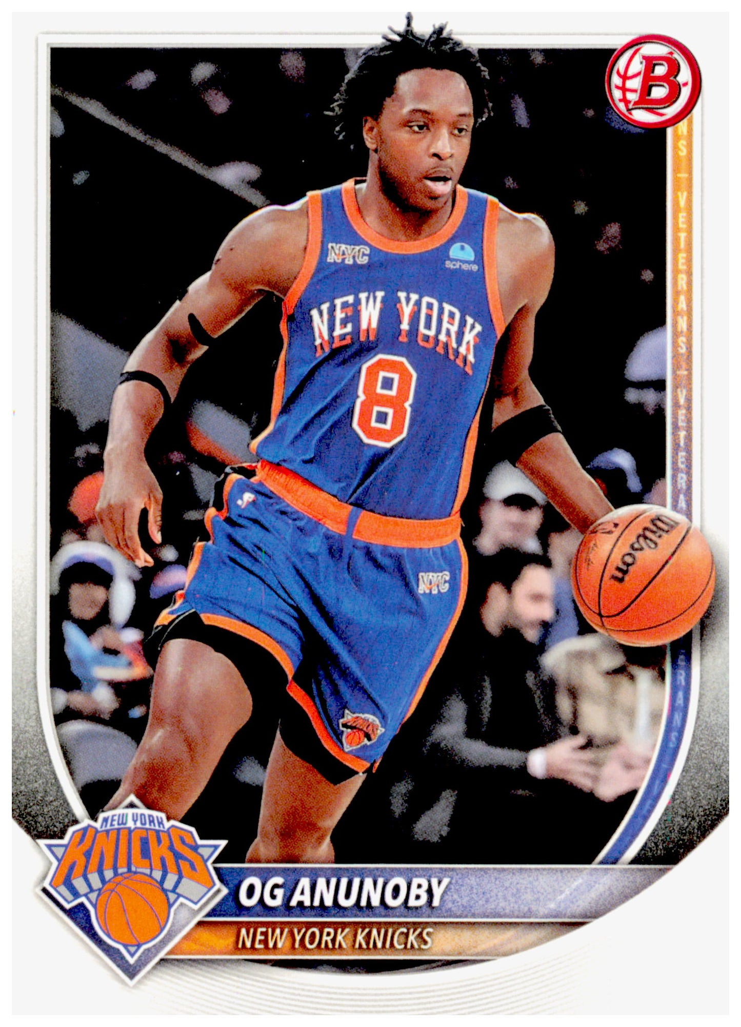 2025-26 Bowman OG Anunoby Card New York Knicks #63