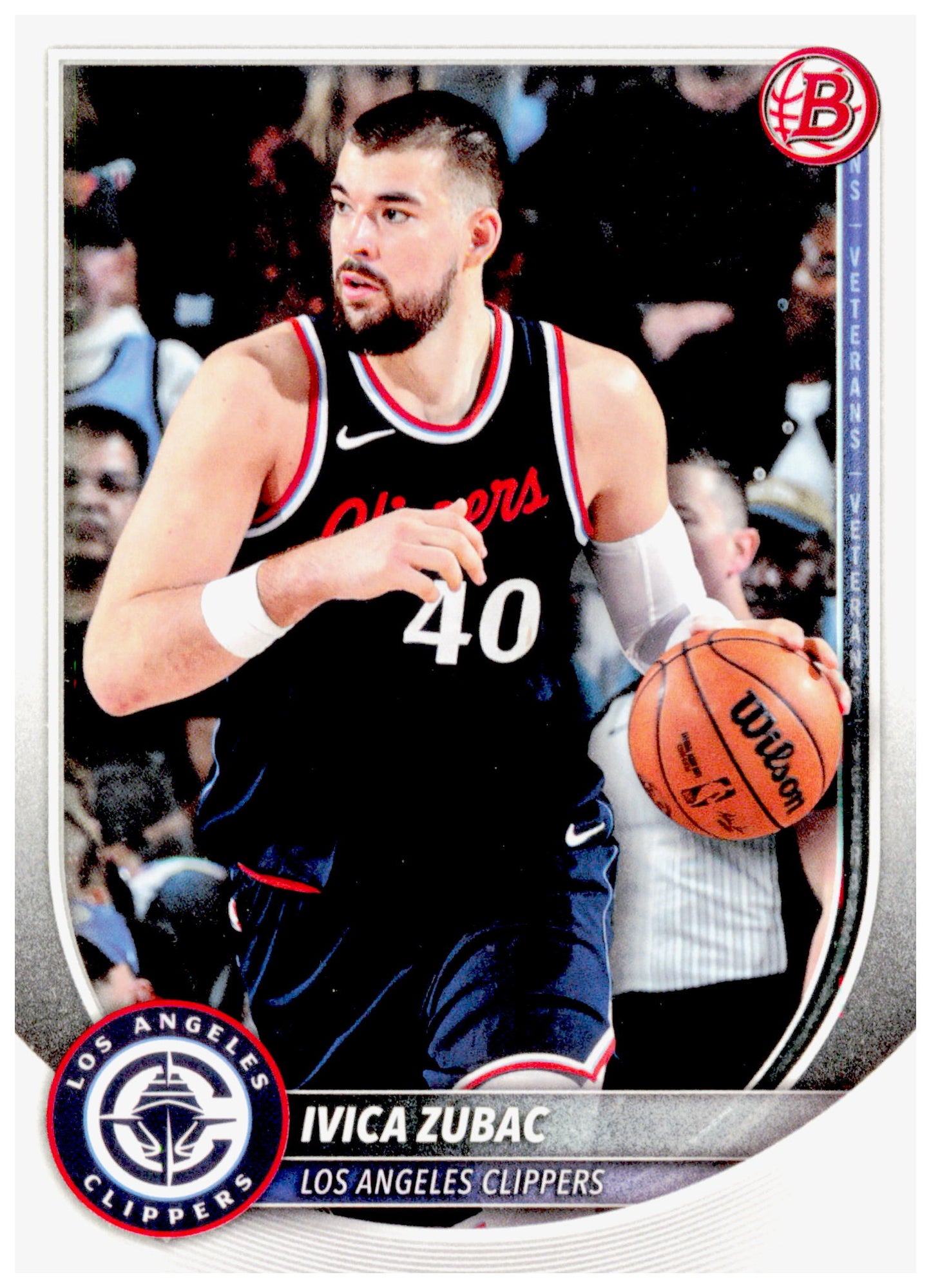 2025-26 Bowman Ivica Zubac Card Los Angeles Clippers #120