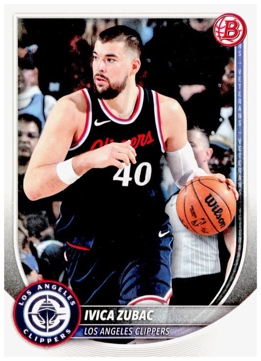 2025-26 Bowman Ivica Zubac Card Los Angeles Clippers #120