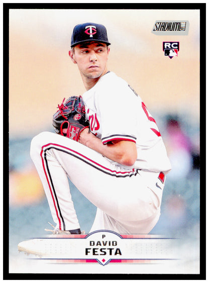 2025 Stadium Club David Festa Card RC Minnesota Twins #186