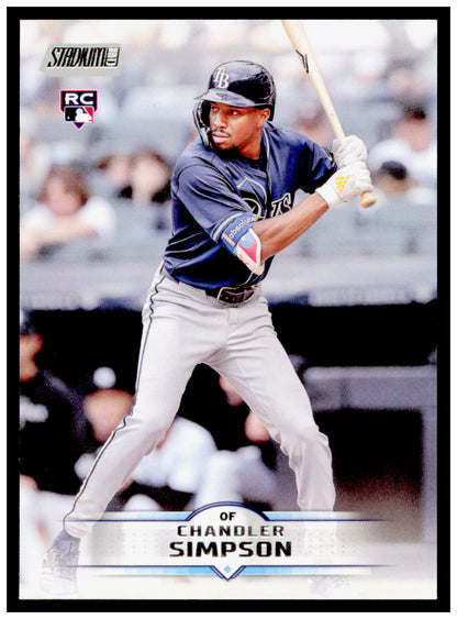 2025 Stadium Club Chandler Simpson Card RC Tampa Bay Rays #103