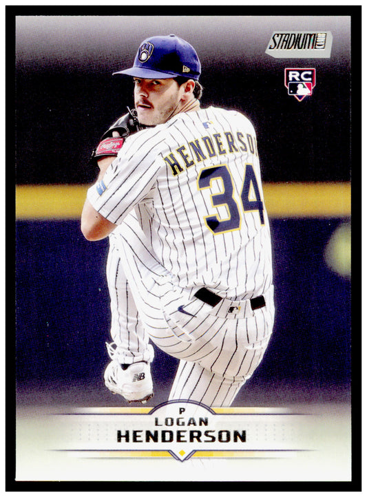 2025 Stadium Club Logan Henderson Card RC Milwaukee Brewers #13