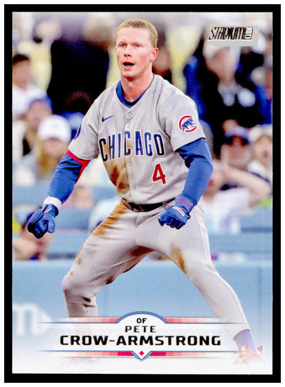 2025 Stadium Club Pete Crow-Armstrong Card Chicago Cubs #86