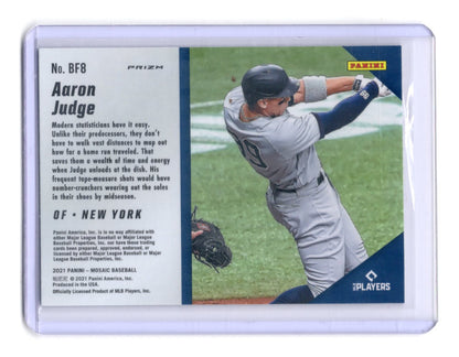 2021 Panini Mosaic Aaron Judge Card Big Fly Mosaic Green New York Yankees #BF8