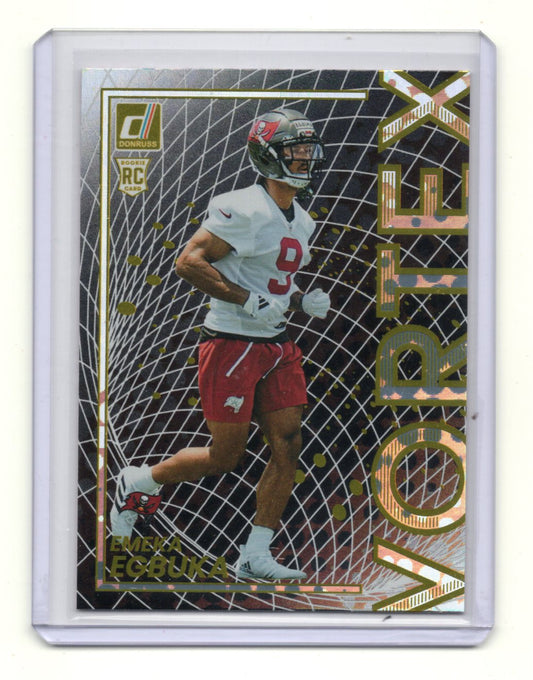 2025 Donruss Emeka Egbuka Card Vortex Tampa Bay Buccaneers #25