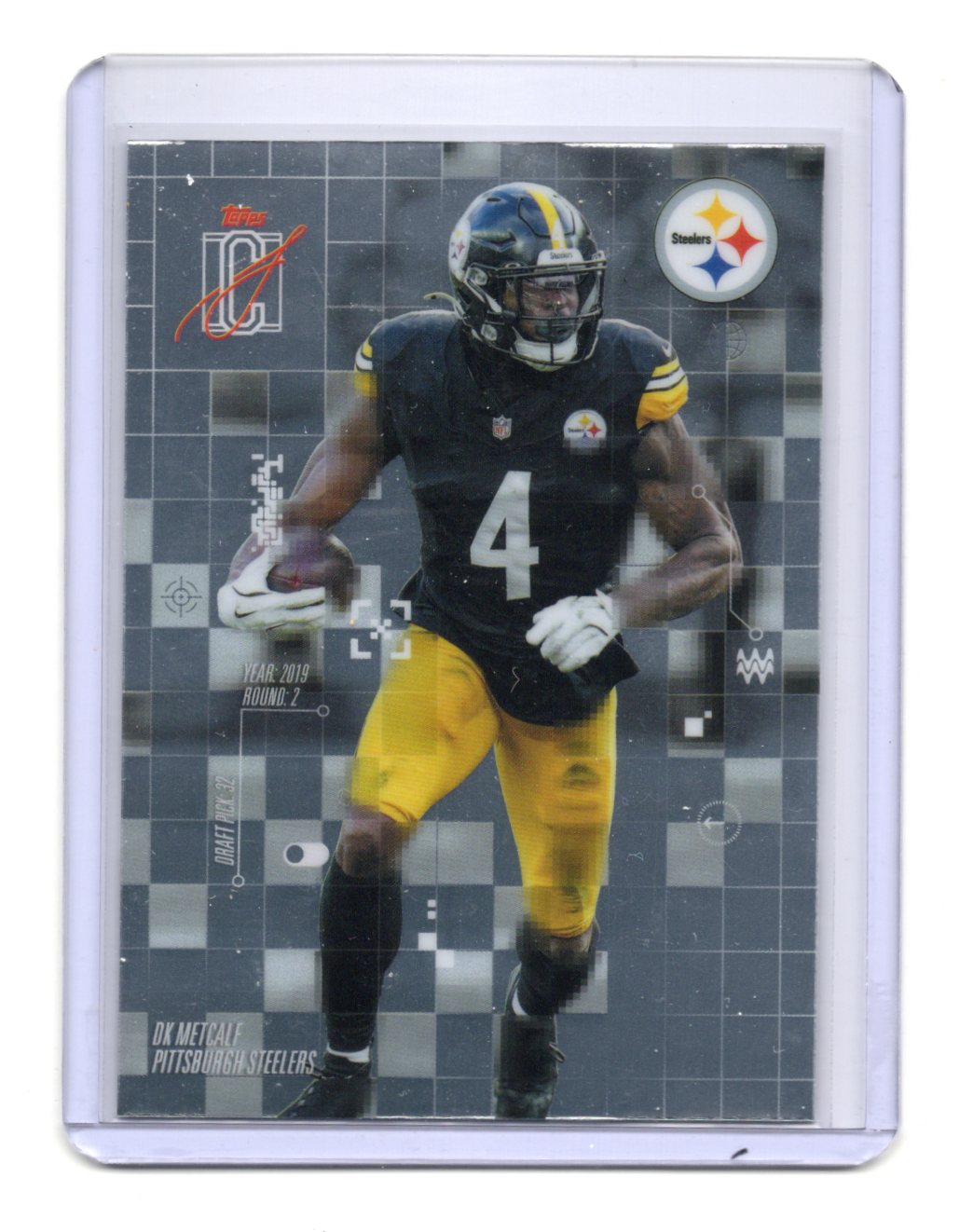 2025 Topps Signature Class DK Metcalf Card After Image Steelers #AI-24