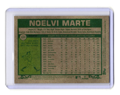 2026 Topps Heritage Noelvi Marte Card Chrome Cincinnati Reds #100