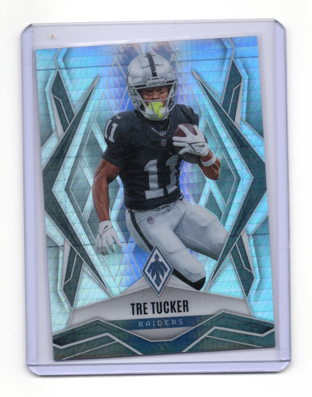 2025 Panini Phoenix Tre Tucker Card Silver Prizm Las Vegas Raiders #9