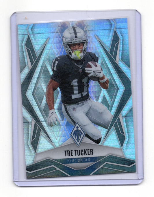 2025 Panini Phoenix Tre Tucker Card Silver Prizm Las Vegas Raiders #9