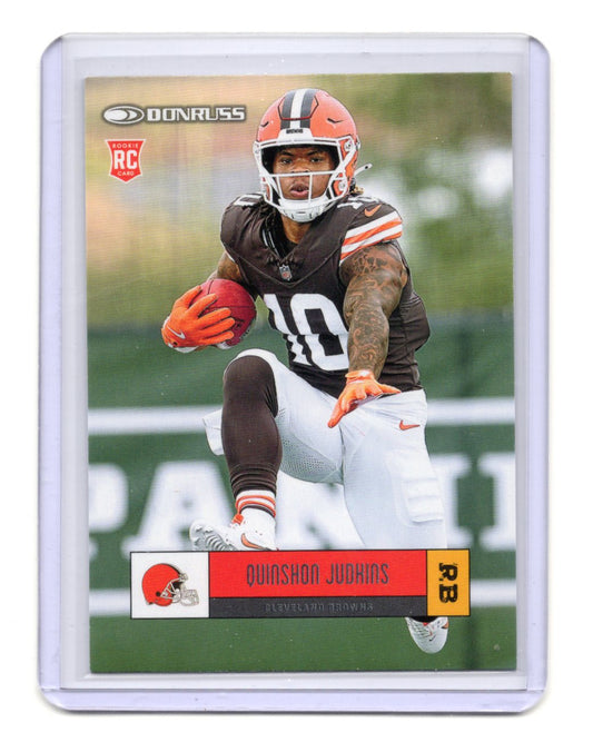 2025 Donruss Quinshon Judkins Card Retro 2005 Cleveland Browns #R05-QUJ