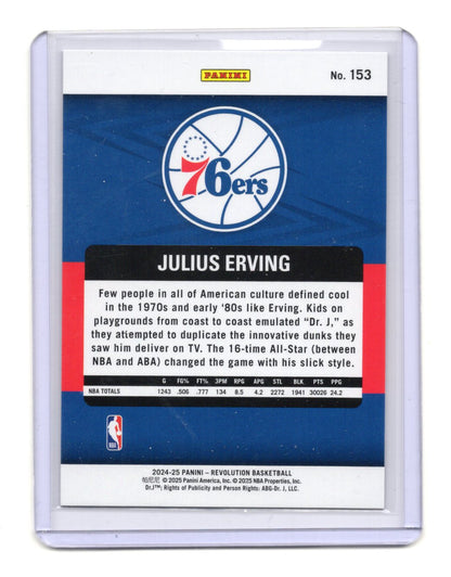 2024-25 Panini Revolution Julius Erving Legends #153 76ers Dr J