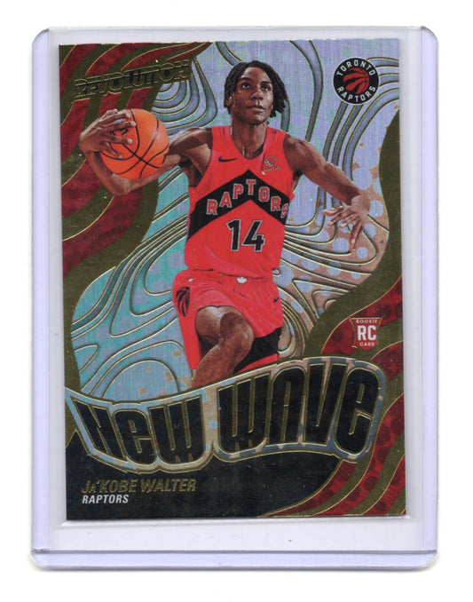 2024-25 Panini Revolution Ja'Kobe Walter Card New Wave Toronto Raptors #21