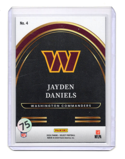 2024 Panini Select Jayden Daniels Card Select Future Washington Commanders #4