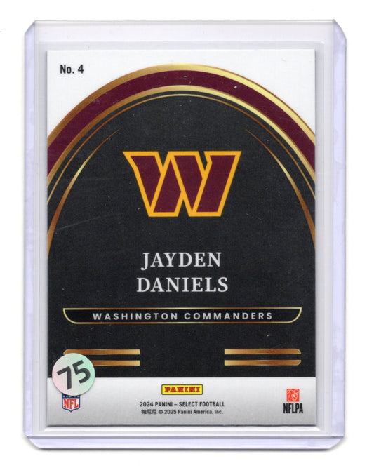 2024 Panini Select Jayden Daniels Card Select Future Washington Commanders #4