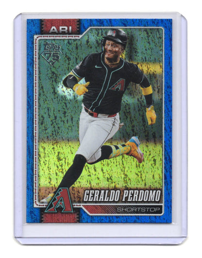 2026 Topps Geraldo Perdomo Card Blue Holo Foil SN Arizona #/150