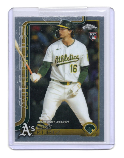 2025 Topps Chrome Update Nick Kurtz Card Athletics #USC178b