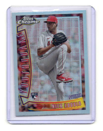 2022 Topps Chrome Sonic Nick Lodolo Card 1996 Youthquake Cincinnati Reds #YQ-19