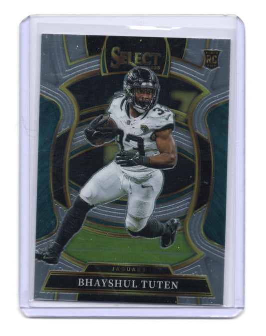 2025 Panini Select Bhayshul Tuten Card RC Jacksonville Jaguars #29