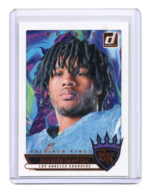 2025 Donruss Omarion Hampton Card Rookie Gridiron Kings  Chargers #RGK-OHN